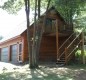 [Image: Cedar Log Home on Devils Lake]