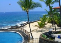 [Image: Luxurious Oceanfront Condo Kona Hawaii Spectacular Lanai Corner Unit]