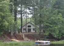 [Image: The DeVine Cottage New Northwoods Home on Private Lake]