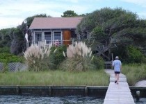 [Image: Rustic Cottage with Dock Overlooking Cape Lookout]