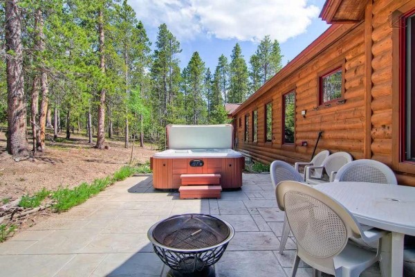 [Image: Luxury Mountain Home with Hot Tub, Heated Deck, and Gorgeous Mountain Views: Firelight Luxury]