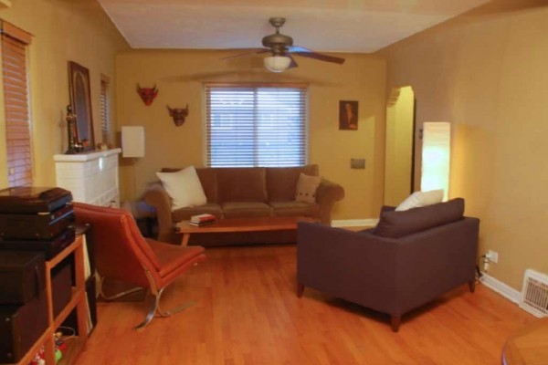 [Image: Warm and Inviting. Ideally Located, 3BR/2BA Home Great for Groups or Families.]