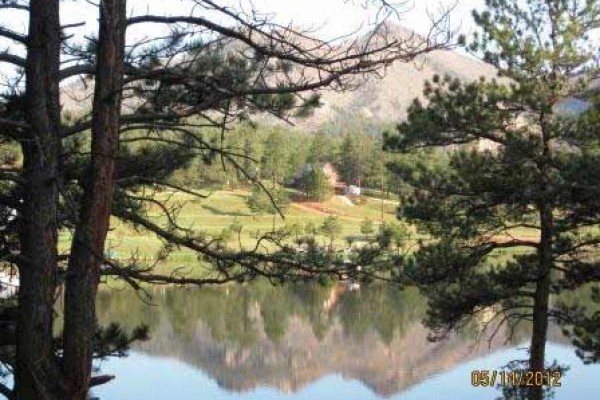 [Image: Quiet Mountain-View, Lakeside Cabin Among Giant Pines, Newly Built]