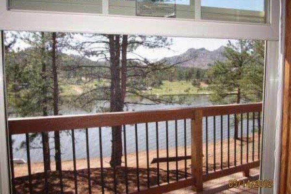 [Image: Quiet Mountain-View, Lakeside Cabin Among Giant Pines, Newly Built]