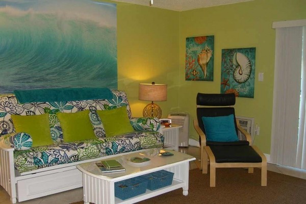 [Image: 'Beachaven' - Studio Condo for up to Four Across the Street from Ocean!]