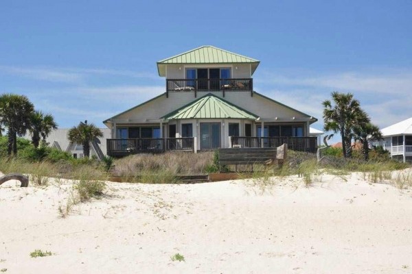 [Image: Mariner'S Compass: 3 BR / 3 BA Beach House in St George Island, Sleeps 9]