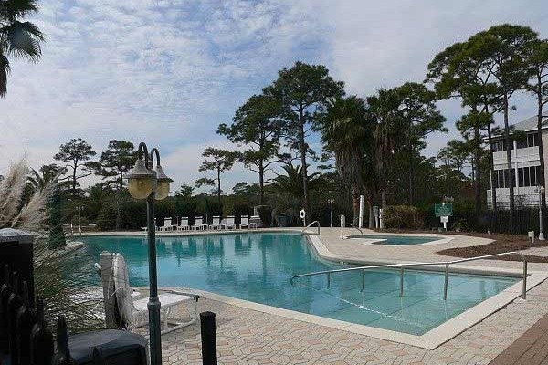 [Image: Resort Village Community, Huge Semi-Private Pool, Boardwalk to Beach!]
