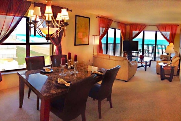 [Image: Panoramic Ocean View from This Corner Condo with Balcony. Direct Ocean Front!]