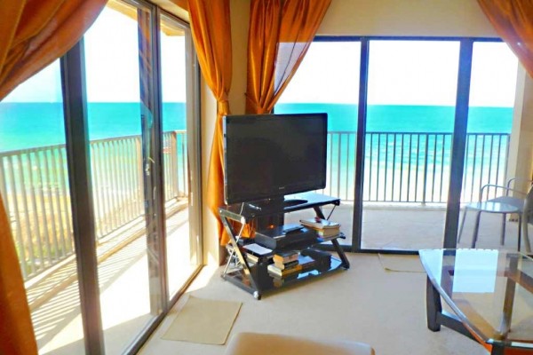 [Image: Panoramic Ocean View from This Corner Condo with Balcony. Direct Ocean Front!]