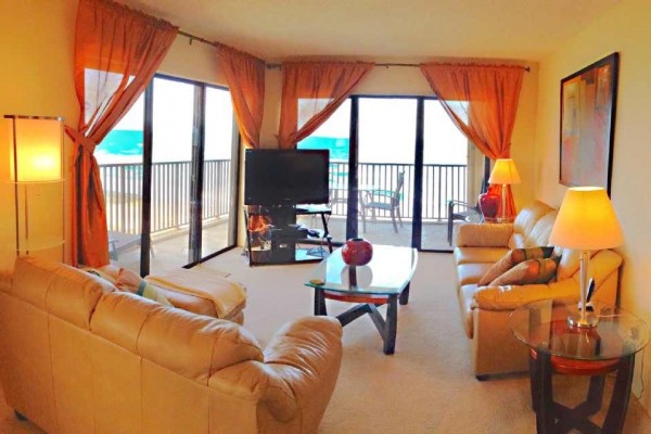 [Image: Panoramic Ocean View from This Corner Condo with Balcony. Direct Ocean Front!]
