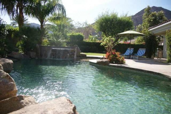 [Image: Spa Like Setting Surrounded by Mountains with Private Pool and Spa]