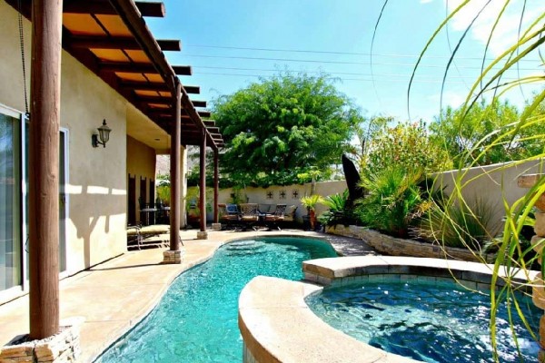 [Image: 'Dorado' 3 Bedroom, 3 Bath Home with Intimate Yard and Tranquil Water Features]