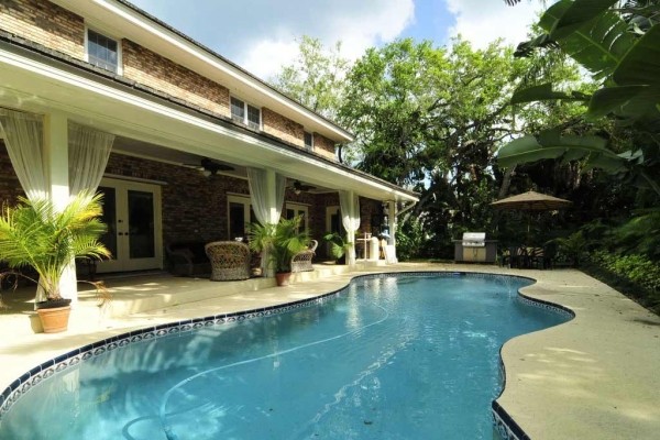 [Image: Castaway Tropical Paradise-Five Bedroom Pool Home Short Walk from Private Beach]