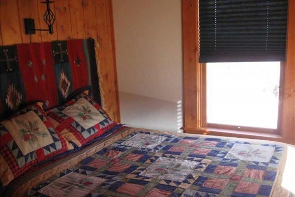 [Image: Woods Landing Guest Cabin on the Big Laramie River]