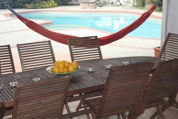 [Image: Soak up the Sunshine in Your Private Pool Side Garden or Jacuzzi Under Stars...]