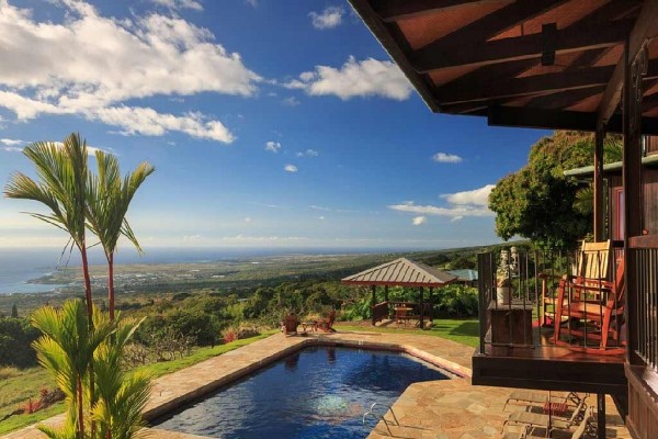 [Image: Elegant Polynesian Kona Coffee Estate in Heart of Holualoa-Walk to Town!]