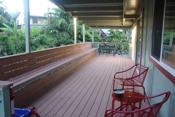 [Image: Oceanview,Pingpong,Darts,Bbq. Deck Overlooks Private Pond.Wai O'Pae is 5min Walk]