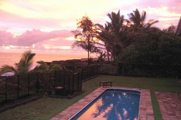 [Image: Hale Mar: Absoute Oceanfront, Luxury, Pool, Hot Tub, Near Volcano!]