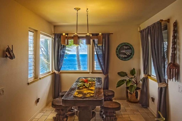 [Image: Luxury Oceanfront Villa with Gym, Pool &amp; Hot Tub Overlooking Kehena Beach!]