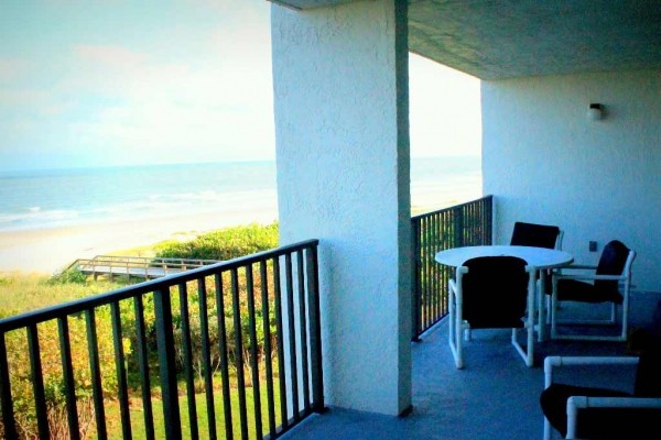 [Image: Completely Renovated Cape Canaveral Direct Ocean 2BR Condo with Pool.]