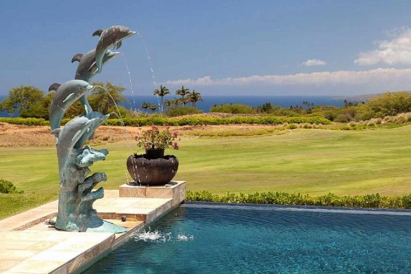 [Image: Golf Course Ocean View Home - Infinity Pool at the Mauna Kea]