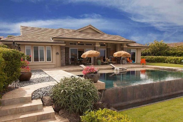 [Image: Golf Course Ocean View Home - Infinity Pool at the Mauna Kea]