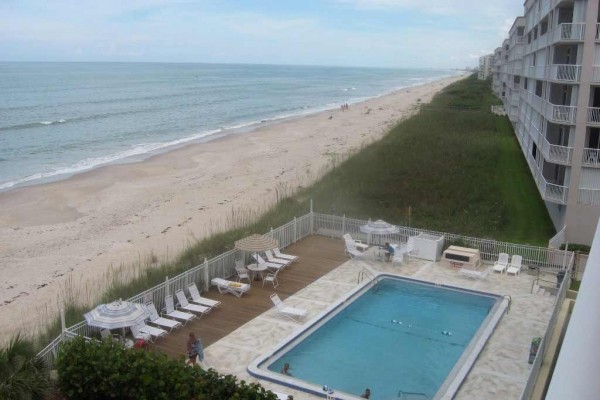 [Image: Oceanfront Condo--View Ocean-Beach-Pool from Private Balcony!]