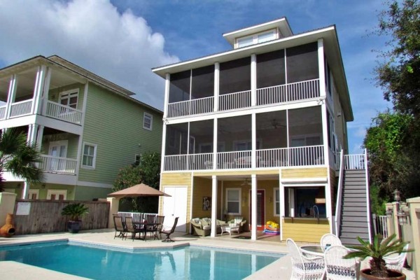 [Image: My Cousin Vinny??S: Private Pool-Large Screened Balconies, View of Tee &amp; Sea!]