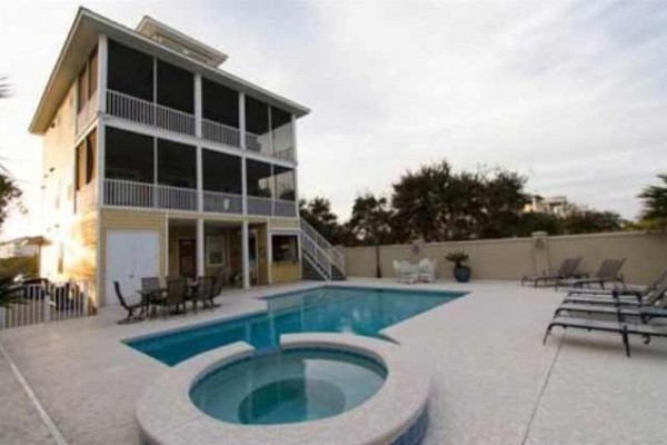 [Image: My Cousin Vinny??S: Private Pool-Large Screened Balconies, View of Tee &amp; Sea!]