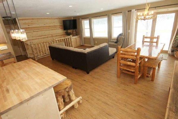 [Image: The Full Lake Cabin Experience! Brand New Built! All Today's Modern Features]