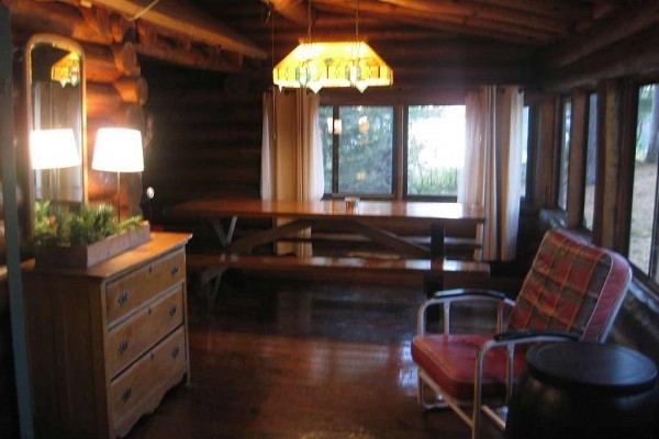 [Image: Charming Lakefront Log Cabin]