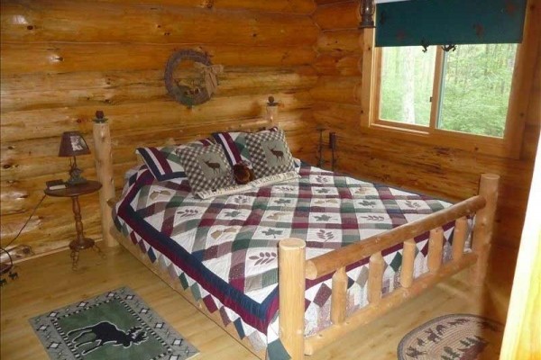 [Image: Private Lake Log Cabin]