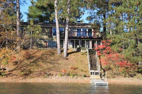 [Image: Private Lake Home on Round Lake, 8 Miles East of Hayward, Wi]