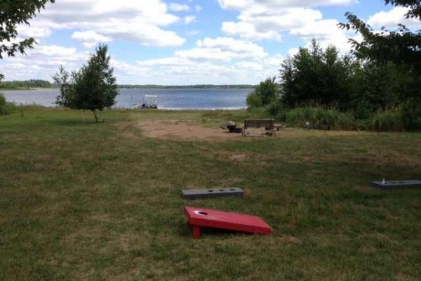 [Image: 1 Acre Waterfront Cabin with Sand Beach on Pristine Shell Lake]