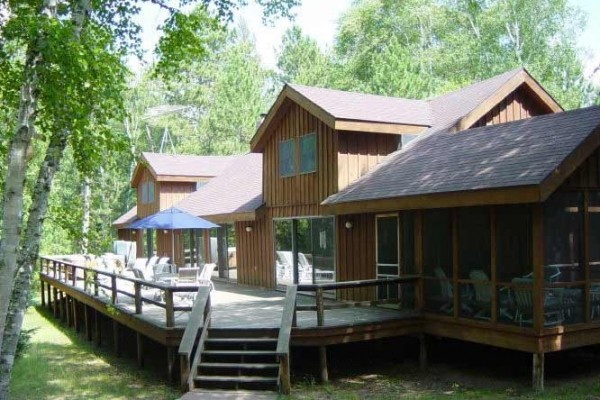 [Image: Secluded Lodge on Webb Lake - Private Tennis Court, Hot Tub]