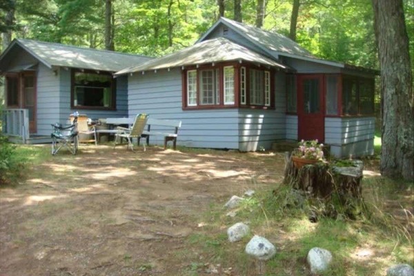 [Image: Cabin on Sandy Beach - Beautiful Rest Lake]