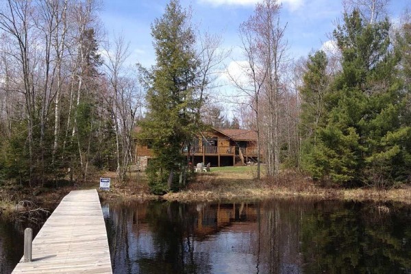 [Image: Manitowish Waters Custom Lake Home in Private Setting with Access to 10 Lakes]