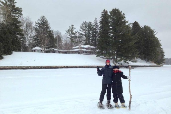 [Image: Iconic Rest Lake Executive Home Winter Wonderland]