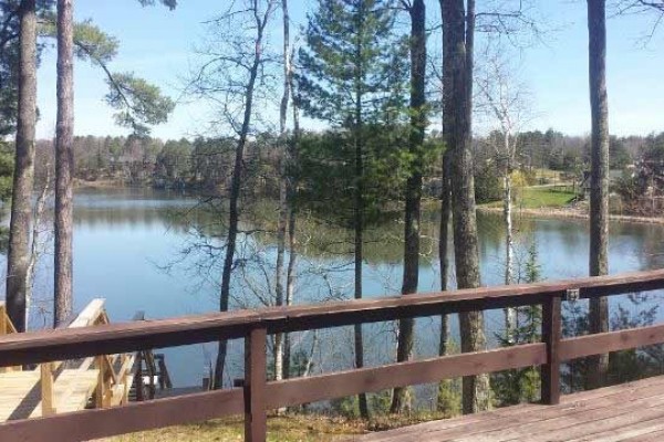 [Image: Minocqua Area Lake Front House - Little Muskie Lake]