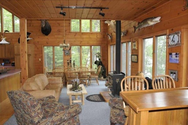 [Image: Lodge Home on Little Saint Germain Lake. Featured in Magazine!]