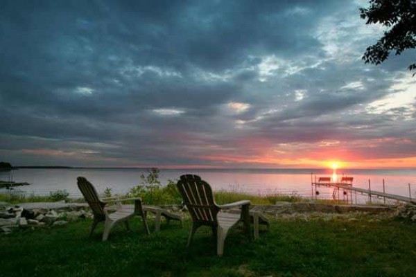 [Image: Cozy Fireplace, Waterfront Grill, Campfires &amp; Gorgeous Sunsets]