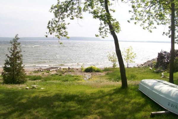 [Image: Waterfront with a Great Beach, Fireplace and Large Yard]