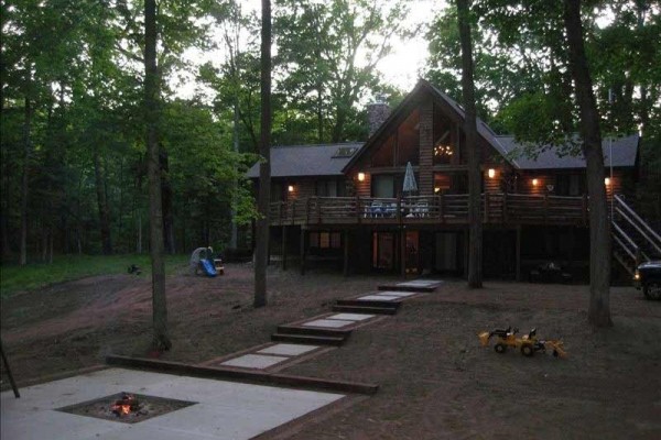 [Image: Impeccable Wooded Retreat on Â¼ Mile Pristine Menominee River]