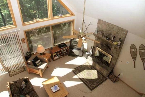 [Image: Two Stories of Comfort-15 Acres of Privacy. No Wonder the Eagle Landed Here!]