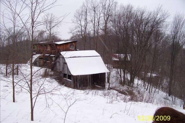 [Image: Porch Swing View of 4 Mountains, No Houses, 18 Forested Acres]