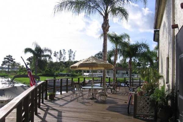 [Image: Beautiful 1 or 2 Bedroom Lake Tarpon Waterfront Condo W/Pontoon Boat]