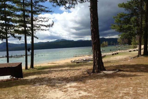 [Image: Priest Lake Home with Beautiful Beach + Boat Slip!]