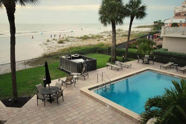 [Image: On the Beach - Beautiful View of the Beach/Pool with 2 Lg Hdtv]