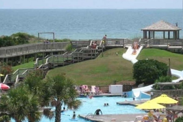 [Image: A Place at the Beach- 150' Waterslide! / Outdoor &amp; Indoor Pool]