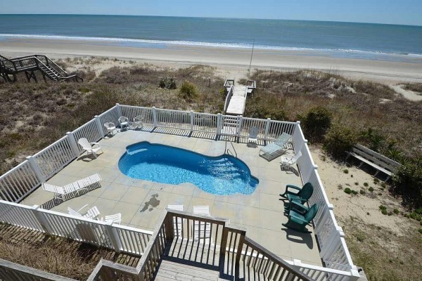 [Image: Oceanfront Duplex W/Pool~Pet Friendly~Rent 1 Side or Entire Home~4bd/2BA Ea Side]